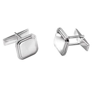 ➡️ Sterling Silver Engravable Cuff Links ⬅️
